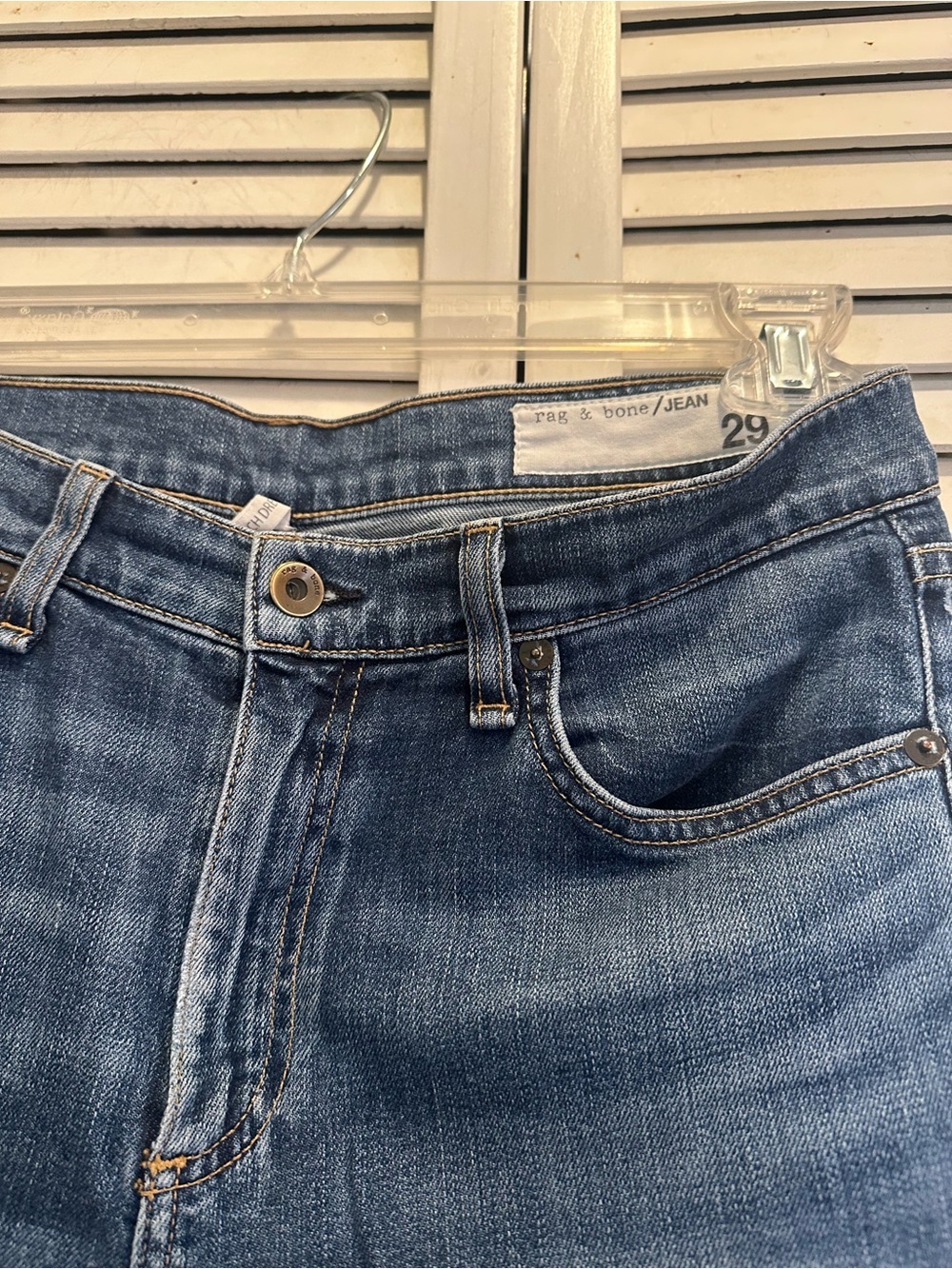 rag & bone Women's Skinny Jeans - Medium Blue Denim
